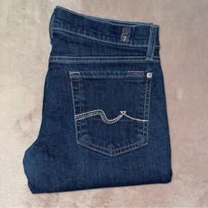 7 for all mankind Roxanne blue rhinestones Jean size 29